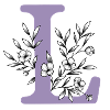 Letter first name "L" purple