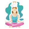 Yoga with the cat
