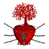 Stunning heart with Celtic tree