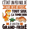 Cadeau Annonce Grossesse Grand-frère Dinosaure