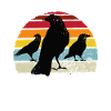 Crows Retro Crows Raven