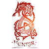 Fenrir Wolf - Valhalla - Celtico - Nordico