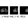 j'peux pas j'ai vélo