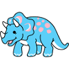 Trans Pride Triceratops