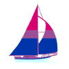 Sailboat Bisexual Pride