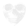 Crâne - Coeur Halloween Design