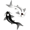 YinYang Fisch Symbol