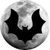 Bat Full Moon Night