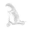 rolling otter