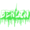 Berlin Green Graffiti mit Fernsehturm
