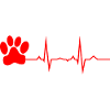 Heartbeat Paw Animals