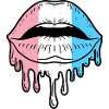 Dripping Transgender Lips Trans Pride