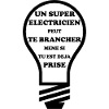 Super électricien - humour - ampoule