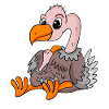 Vulture Family - Vulture with Baby - Vulture Motif