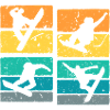 Snowboarder Retro