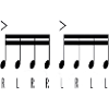 Paradiddle Music Notes Batteur PercussionNiste
