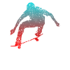 Silhouette de patineur