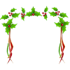 Christmas Holly frame