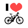 Statement I love bicycles bicycle heart
