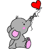 Elefant Herz Liebe