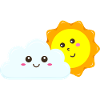 Sun and cloud