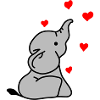 Elefant Herz Liebe
