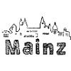 mainz,skyline,font, black, sketch
