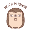 Lustiger Igel kein Umarmungs-Doodle
