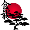 Black tree and red sun