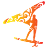 Surfer Wingfoiling Man Polynesia Tribal Tattoo