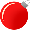 Christmas ball red