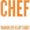 Chef Geschenk Spruch