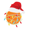 Basket-ball noël chaîne légère basketteurs