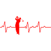 Golf Heartbeat Golfer