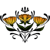 Yellow Symmetrical Flower