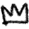 Krone schwarz Graffiti
