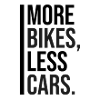 More bikes, fewer cars.
