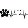 Heartbeat Chien Patte Chien