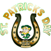 St. Patricks Day Leprechaun Hufeisen