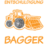 Bagger | Kinder Sprüche Geschenkideen