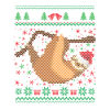 Ugly Christmas Sloth