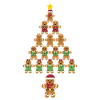 Christmas Tree Gingerbread Cookies