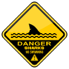 Danger Sharks No Swimming