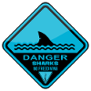 Danger Sharks No Freediving