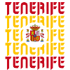 Tenerife Spain flags design