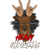 Reindeer heavy metal Christmas