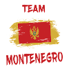 Drapeaux Team Montenegro design/idée cadeau