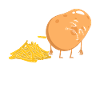 Pooping Kartoffel franske friens kartoffel Tater Tots