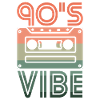 90's Vibe Nineties Retro Cassette