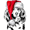Santa KOOIKERHONDJE Christmas Dogs Wilsigns